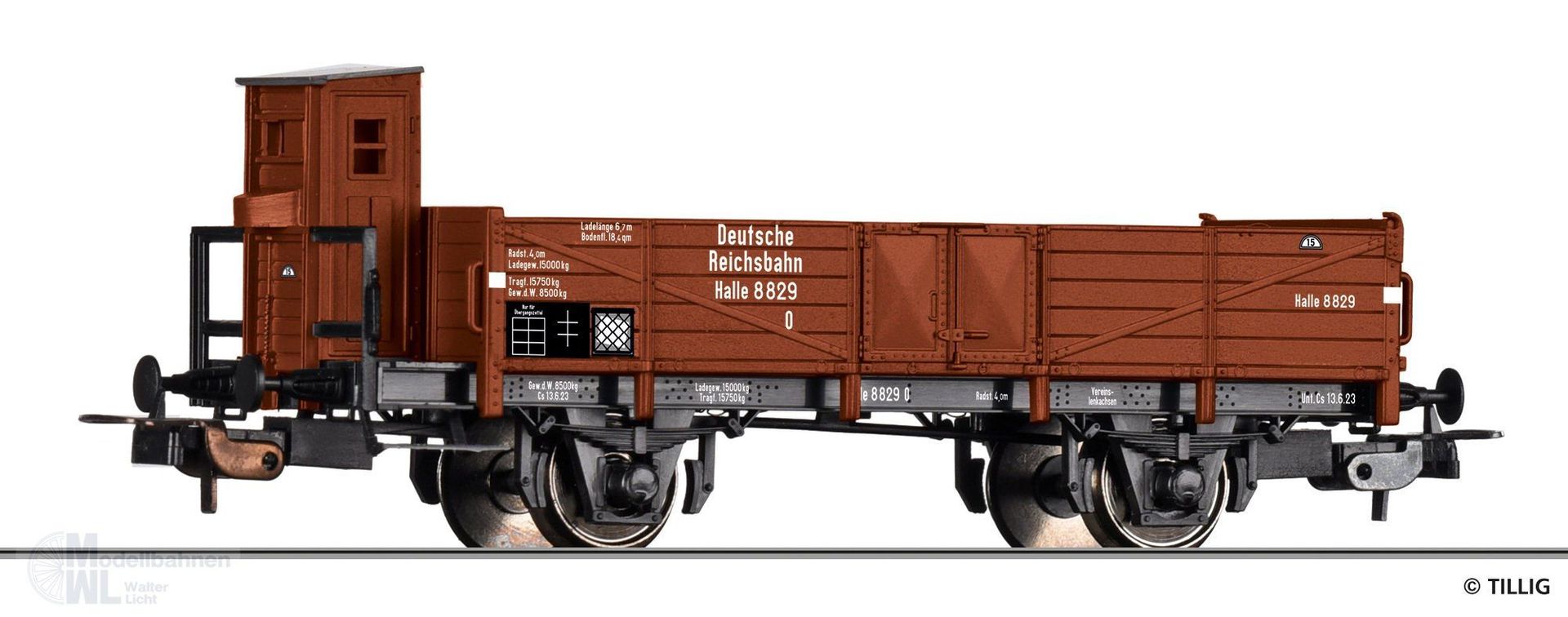 Tillig 77050 - Güterwagen offen DRG Ep.II O Halle H0/GL