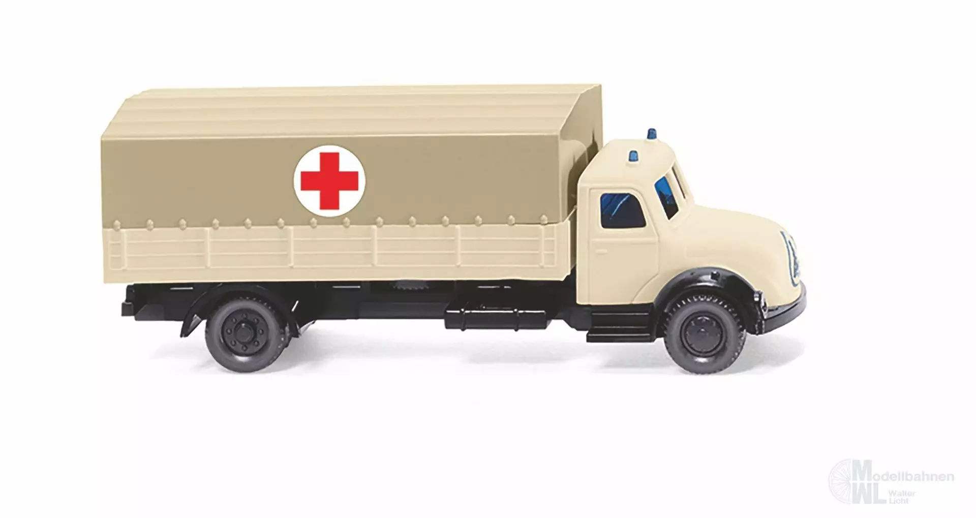 Wiking 094904 - DRK - Pritschen-LKW Magirus N 1:160