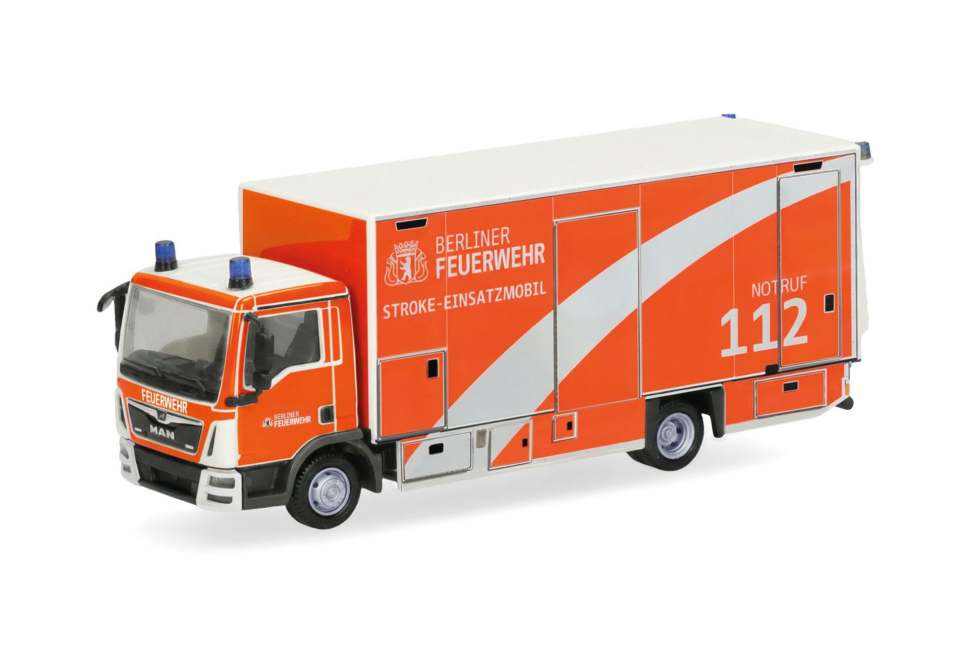 Herpa 099288 - MAN TGL Euro 6c Koffer-LKW Berliner Feuerwehr/Stroke-Einsatzmobil H0 1:87