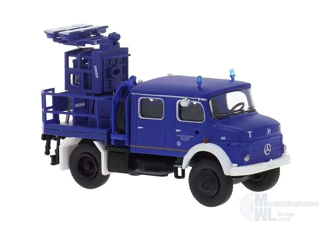 Brekina 47195 - Mercedes-Benz LA911 des THW Stuttgart H0 1:87