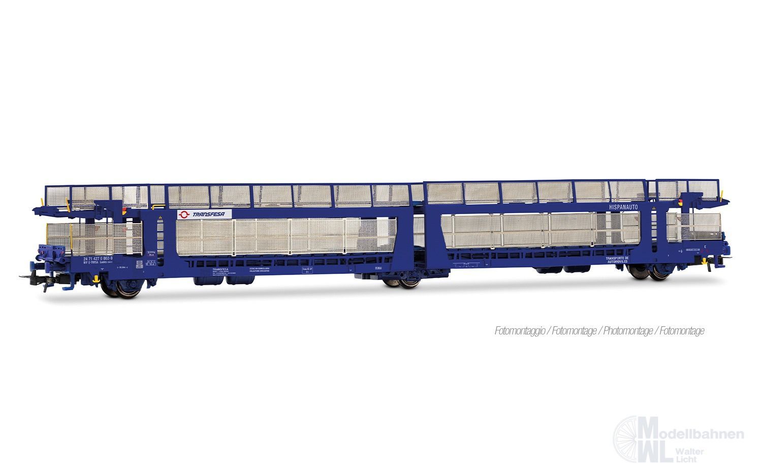 Rivarossi 6719 - Autotransportwagen Transfesa Ep.VI Hispanauto H0/GL