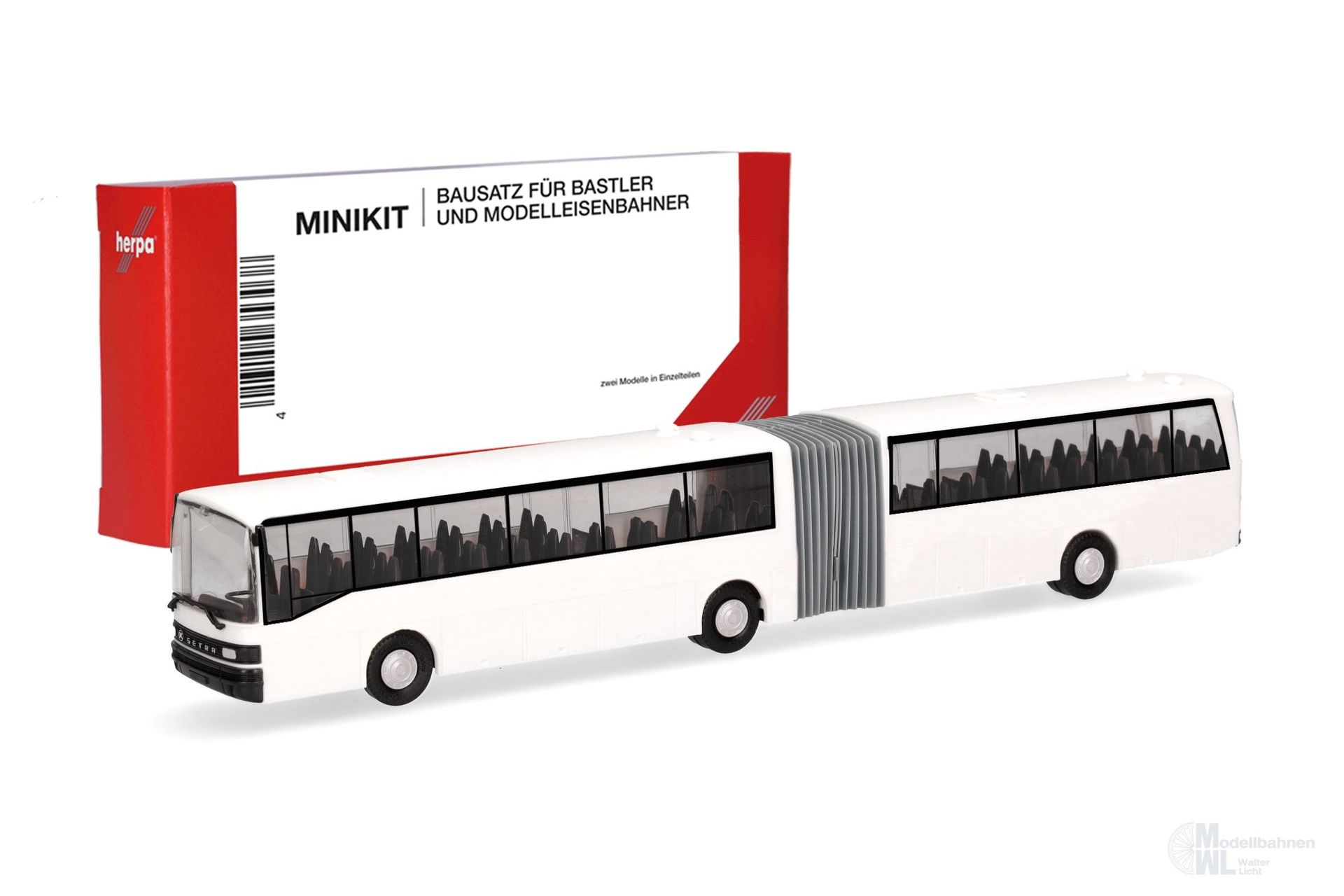 Herpa 014342 - MiKi Setra 221 UL weiß 1 Stück H0 1:87