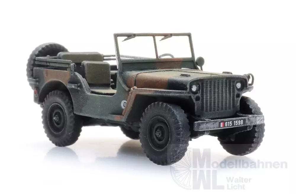 ARTITEC b.v. 6870582 - FR M201 Hotchkiss jeep camo H0 1:87