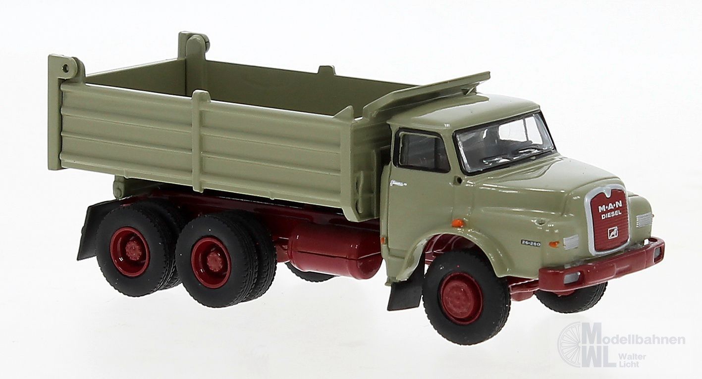 Brekina 78105 - MAN 26.280 H Kipper, graubeige H0 1:87