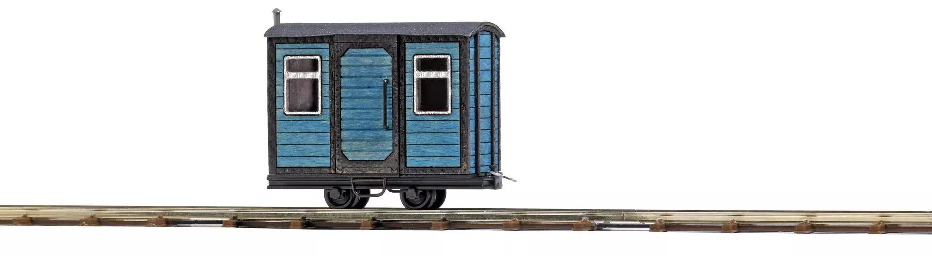 Busch 12232 - Bauwagen Blau H0 1:87