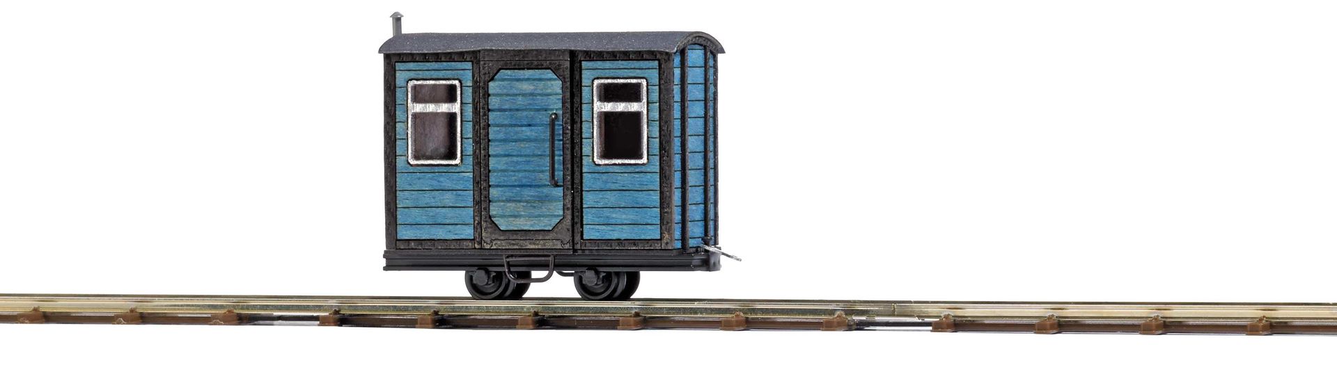 Busch 12232 - Bauwagen Blau H0 1:87 Busch 12232 - Bauwagen Blau H0 1:87