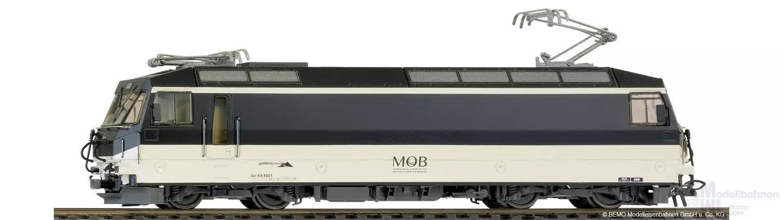 Bemo 1259352 - E-Lok Ge 4/4 MOB 8002 Ep.VI Universallok nachtblau/beige H0m