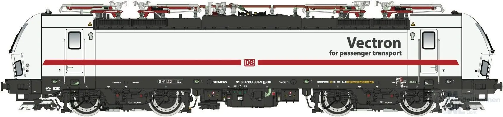LS Models 16069 - E-Lok Vectron DB Ep.VI weiss H0/GL