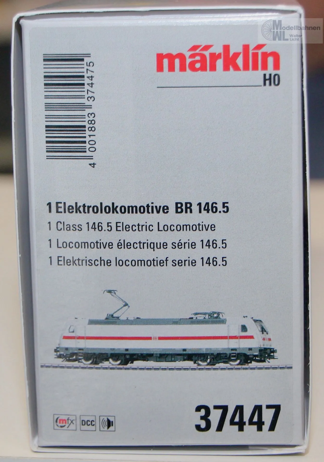 Märklin 37447 - MÄRKLIN - E-Lok BR 146.5 DB Ep.VI H0/WS Sound mfx