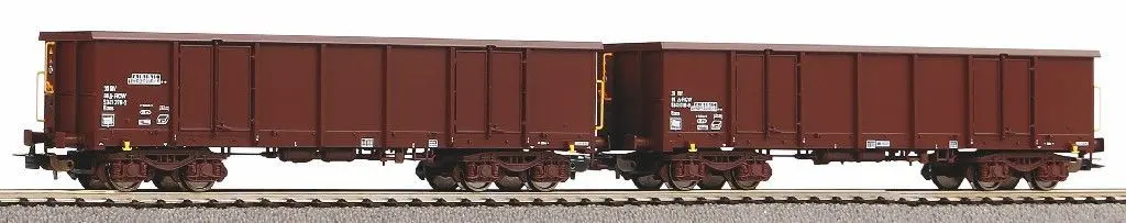 Piko 58237 - Güterwagen Set RCW Ep.VI Eaos 2.tlg. mit Holzladung H0/GL