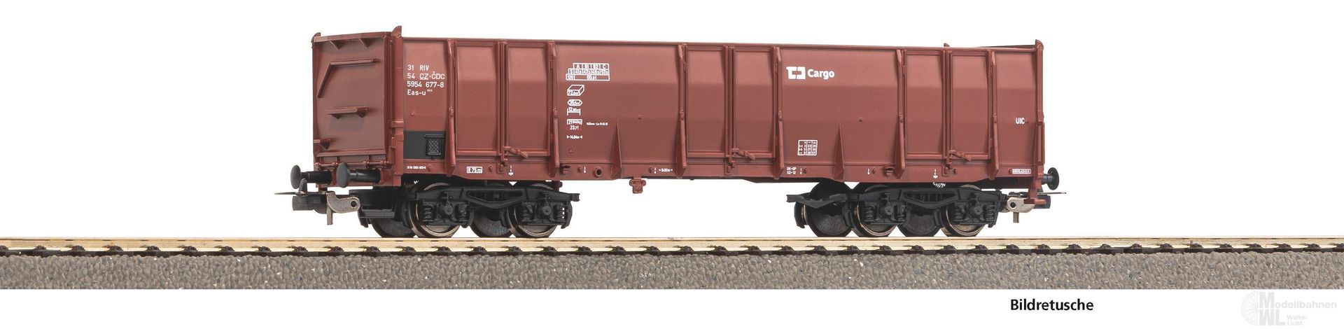 Piko 98553E1 - Hochbordwagen Eaos CD Cargo Ep.VI braun 1.Betr.Nr. H0/GL