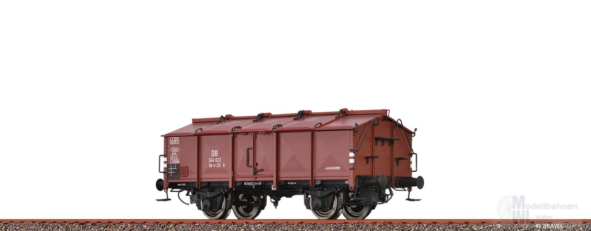 Brawa 50549 - Klappdeckelwagen DB Ep.III Uk-v-25 H0/GL Brawa 50549 - Klappdeckelwagen DB Ep.III Uk-v-25 H0/GL