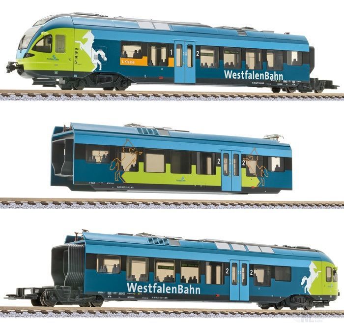Liliput 133867 - Triebzug FLIRT WestfalenBahn Ep.VI 3.tlg. H0/WS