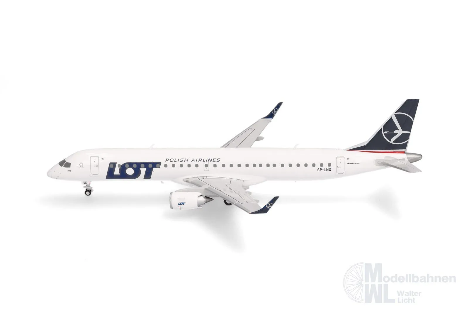 Herpa 573825 - Embraer E195 LOT Polish Airlines 1:200