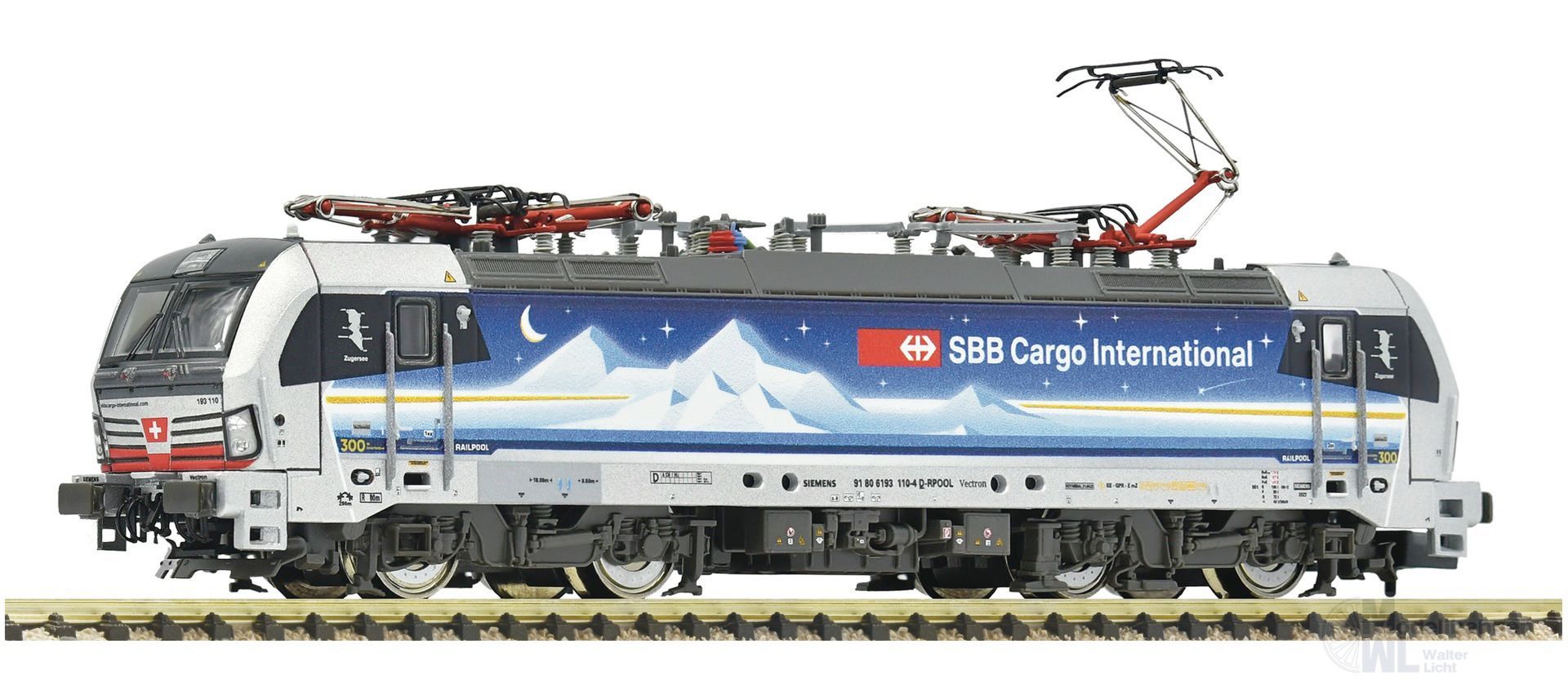 Fleischmann 7570027 - E-Lok BR 193 110-4 SBB Ep.VI Goldpiercer N 1:160 Fleischmann 7570027 - E-Lok BR 193 110-4 SBB Ep.VI Goldpiercer N 1:160