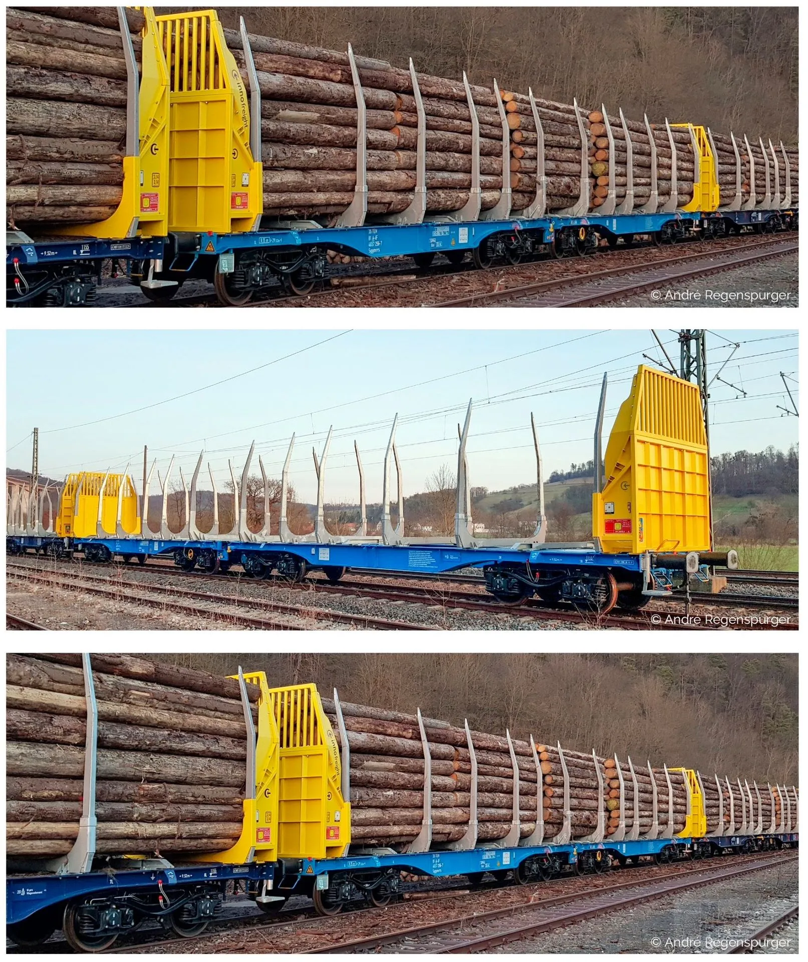 Sudexpress S4657006 - Rungenwagen Set Innofreight (AT) Ep.VI 3.tlg. Sggmrrs 90 GigaWood H0/GL