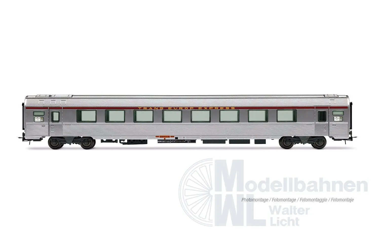 Jouef 4206HM - Personenwagen Set SNCF Ep.IV TEE Mistral 69 3.tlg. Jules Verne H0/GL Digi