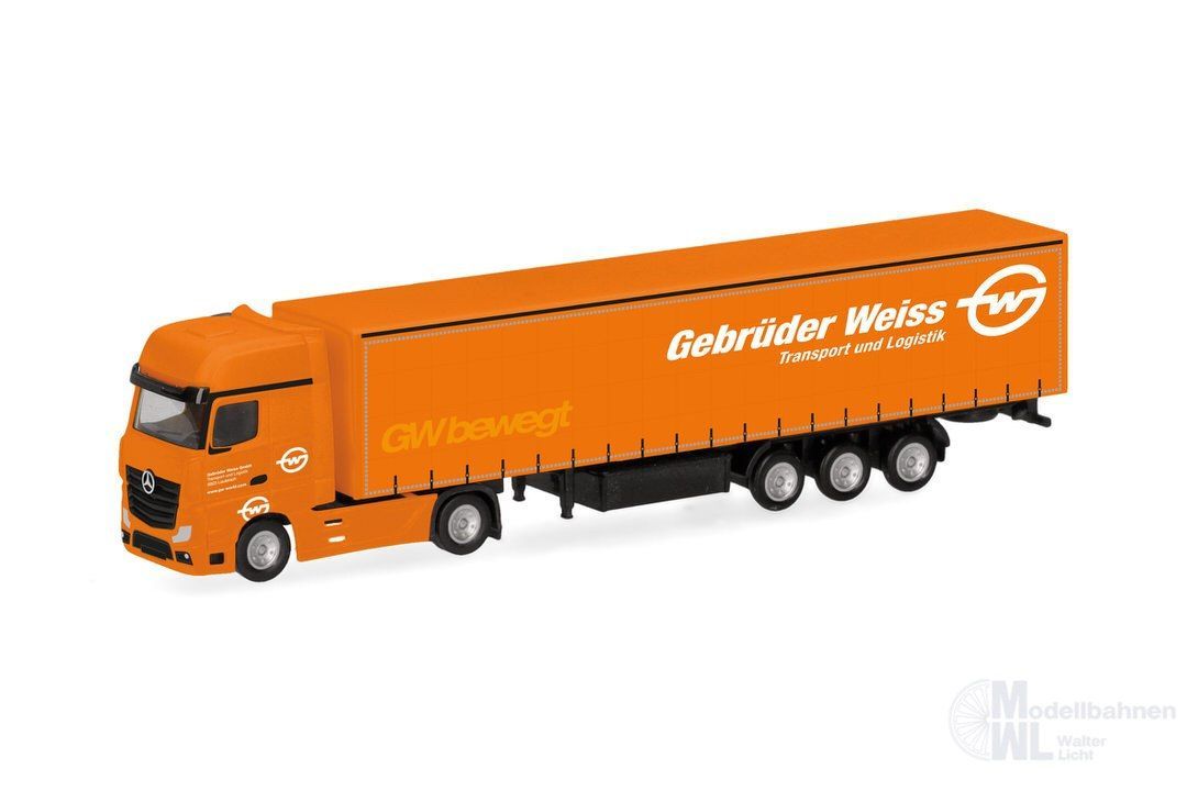 Herpa 066891 - Mercedes-Benz Actros Giga GaPl-Sz Weiss H0 1:87
