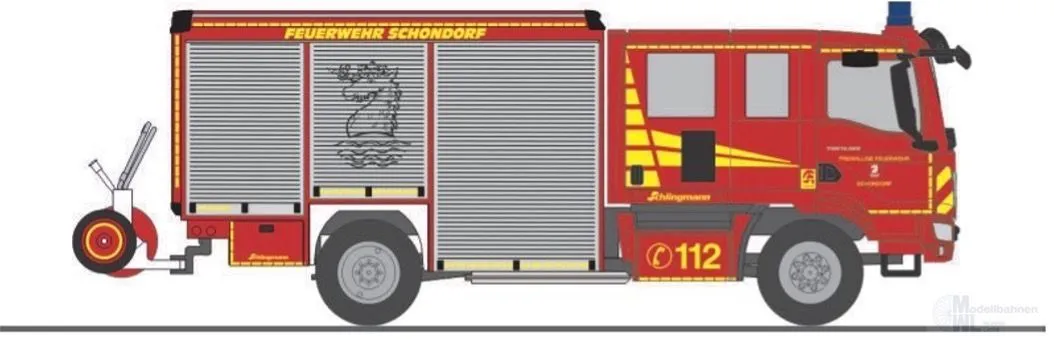 Rietze 72975 - Schlingmann Varus MAN HLF FW Schondorf H0 1:87