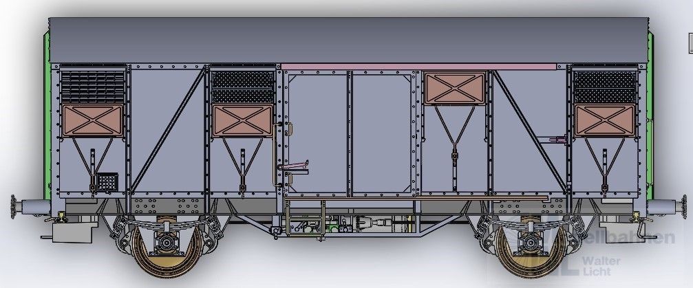 Exact Train 21074 - Güterwagen gedeckt DB Ep.IV Gs 210 EUROP H0/GL