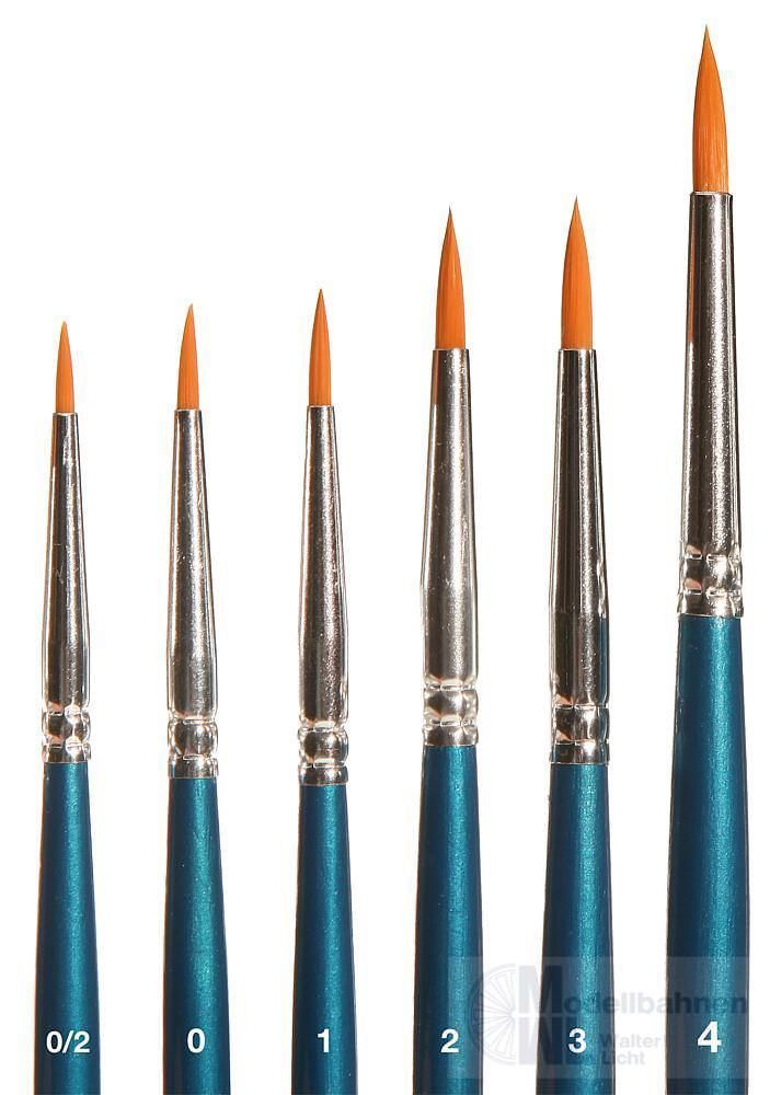 Faller 172151 - Pinsel-Set, Rundpinsel, synthetisch	