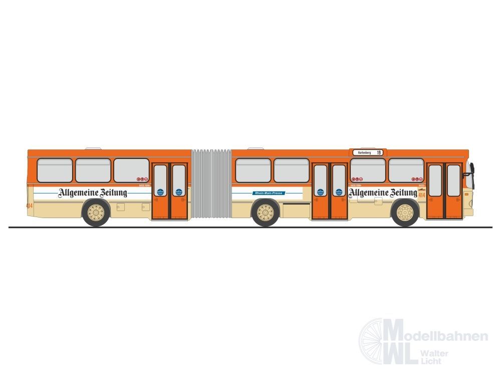 Rietze 75123 - MAN SG 192 Allgemeine Zeitung Mainz H0 1:87