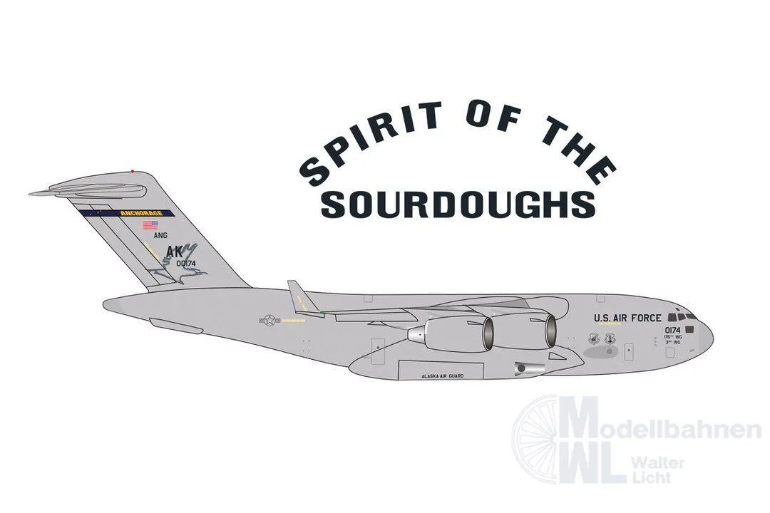 Herpa 539920 - C-17A USAF 517th AS Elmendorf 1:500