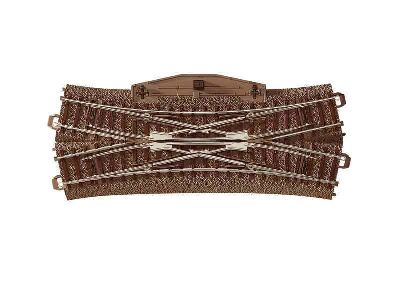 Trix 62624 - Doppelkreuzungsweiche 24,3° Grad elektrisch H0/GL