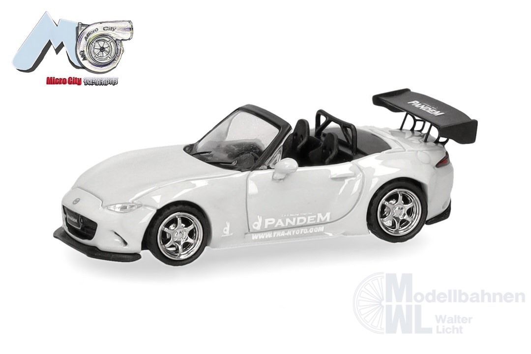 Herpa 87MC000130 - Mazda MX-5 Rocket Bunny, grau (grey) H0 1:87