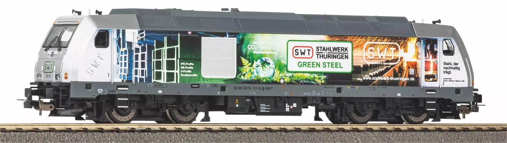 Piko 57345 - Diesellok TRAXX Stahlwerk Thüringen Ep.VI H0/WS