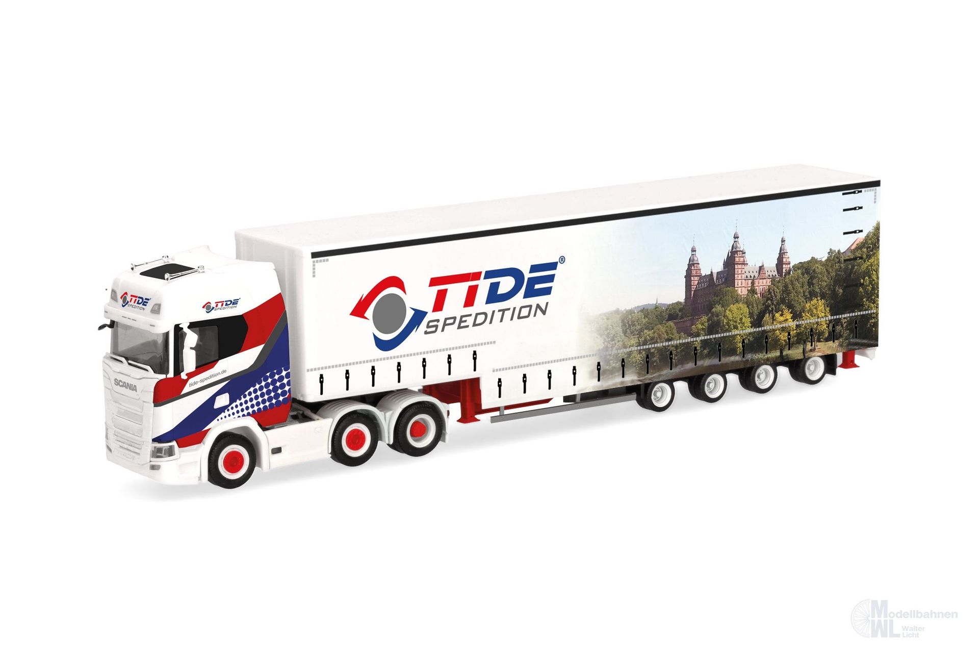 Herpa 319645 - Scania CS 20 HD 6x2 Volumen Sattelzug TiDe Spedition H0 1:87