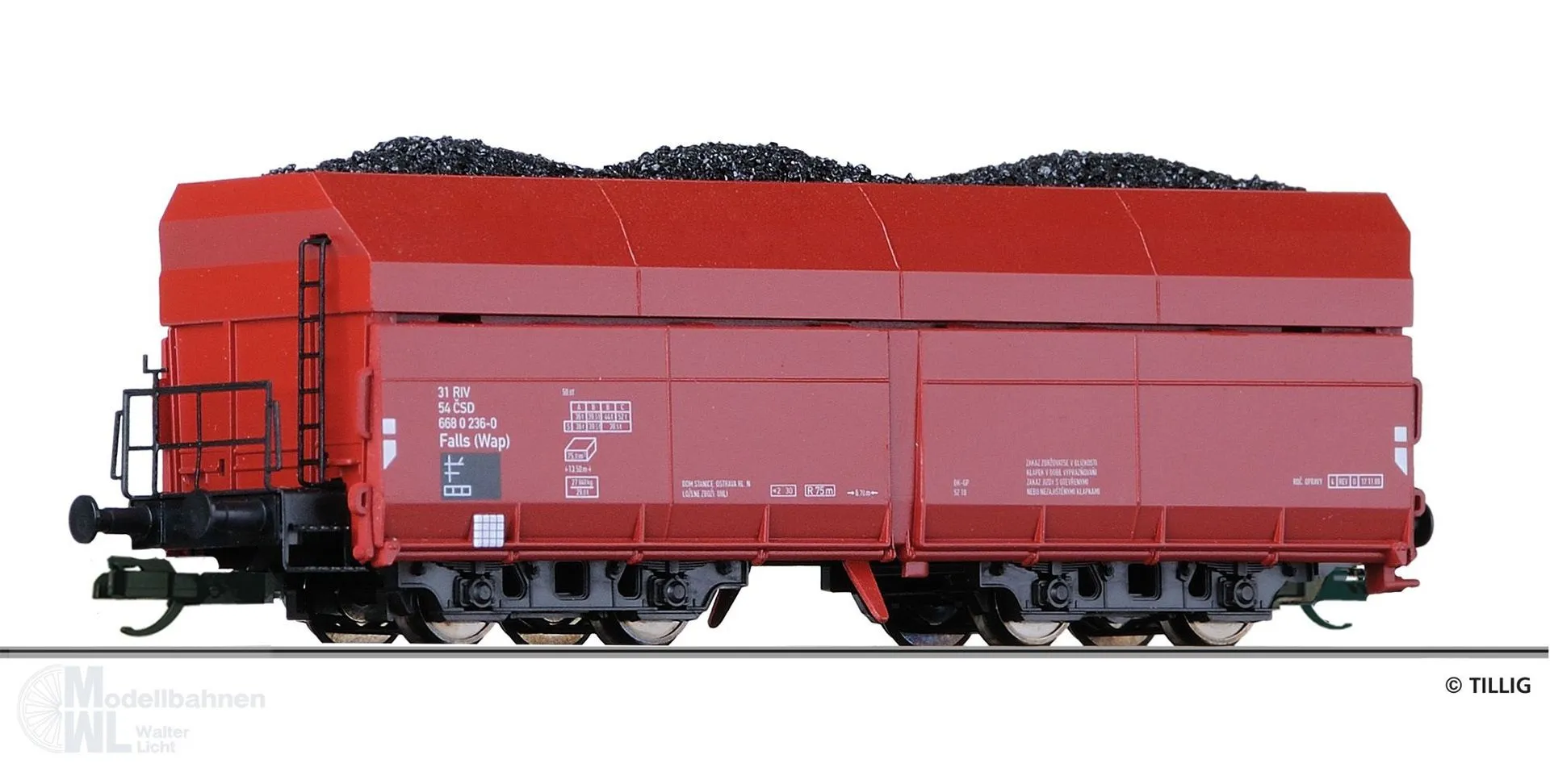 Tillig 502569 - Selbstentladewagen CSD Ep.IV Falls(ex 15203) TT 1:120