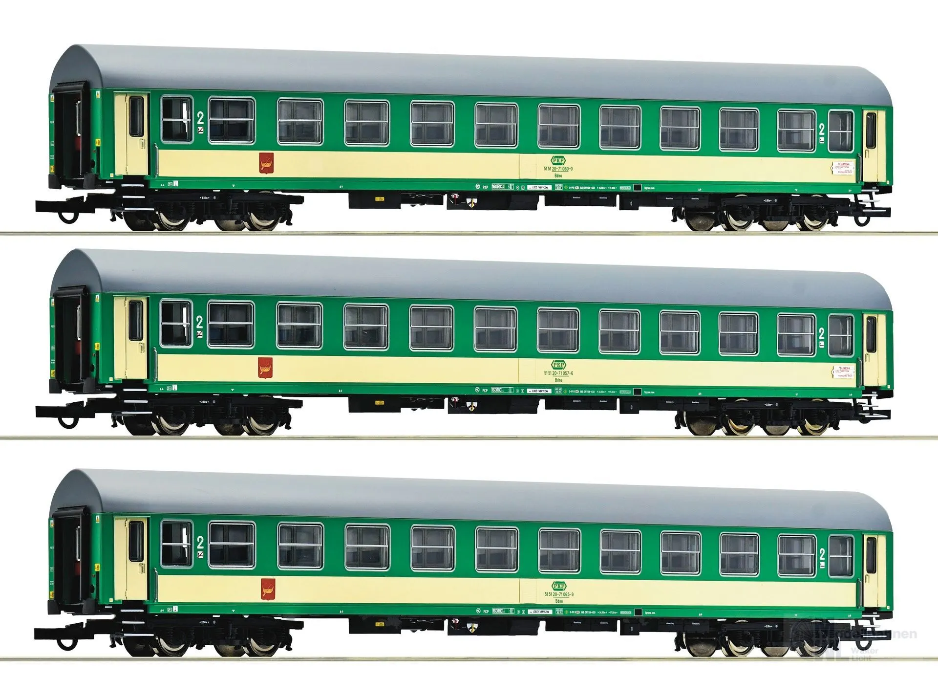 Roco 6200229 - Personenwagen Set PKP Ep.V 3.tlg. Telimena H0/GL