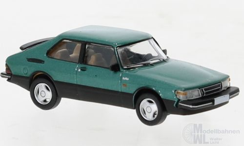 PCX-Models 870649 - Saab 900 Turbo 1986 metallic-grün H0 1:87