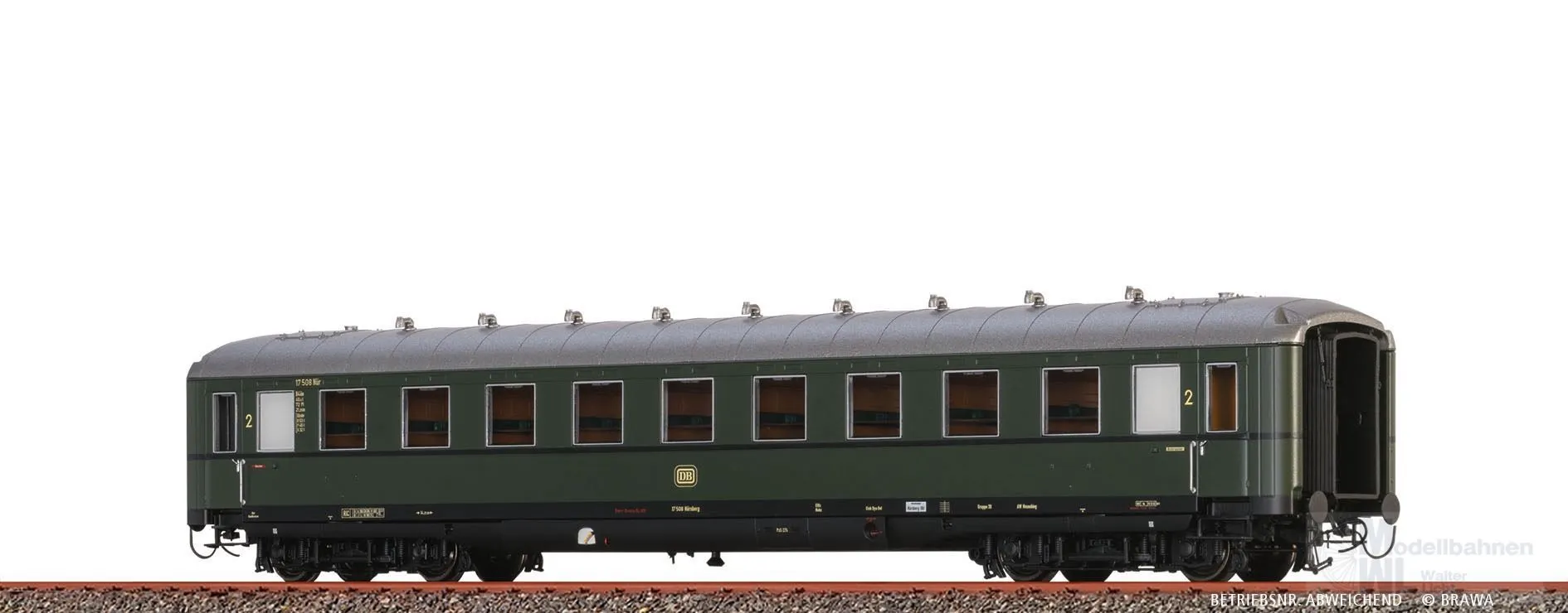 Brawa 51050 - Schürzenwagen DB Ep.III B4üe 17 469 Nür H0/GL DIGITAL EXTRA