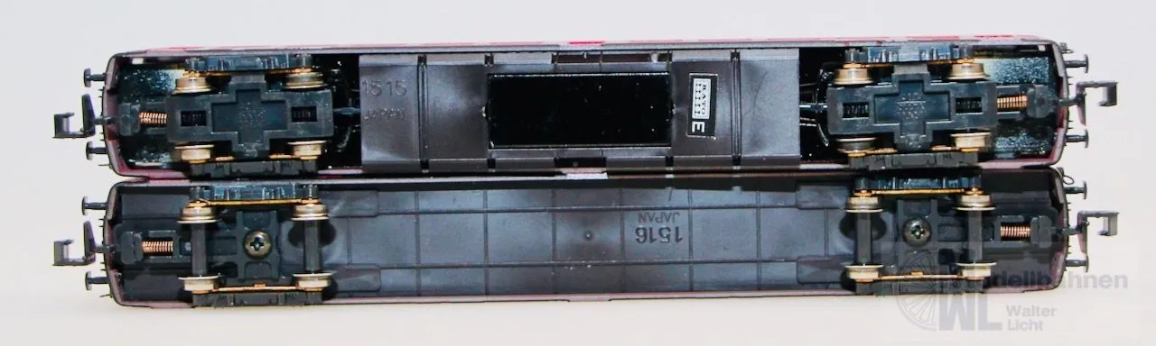 Hobbytrain 1517 - HOBBYTRAIN - Akku-Triebwagen BR 515 DB Ep.IV rot 2.tlg. N 1:160