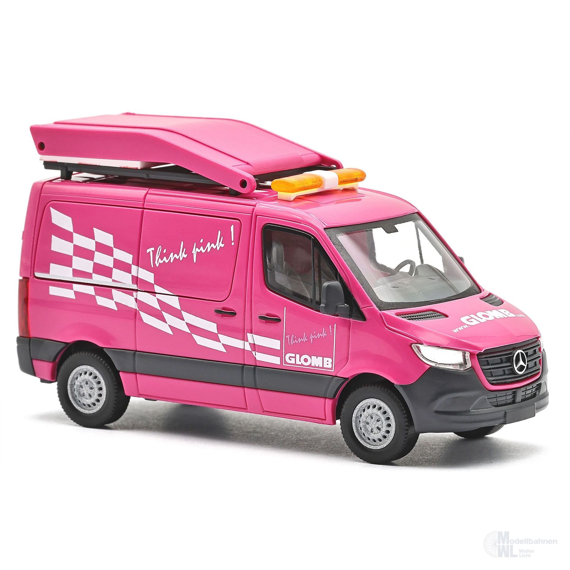 Busch 53471 - Mercedes-Benz Sprinter Glomb Begleitfahrzeug Baujahr 2018 H0 1:87