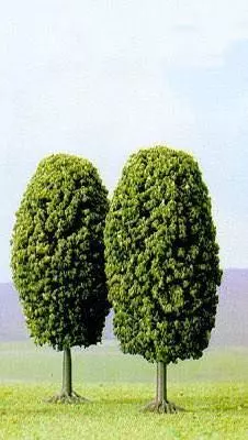 Busch 6053 - 2 Laubbäume,100mm H0 1:87