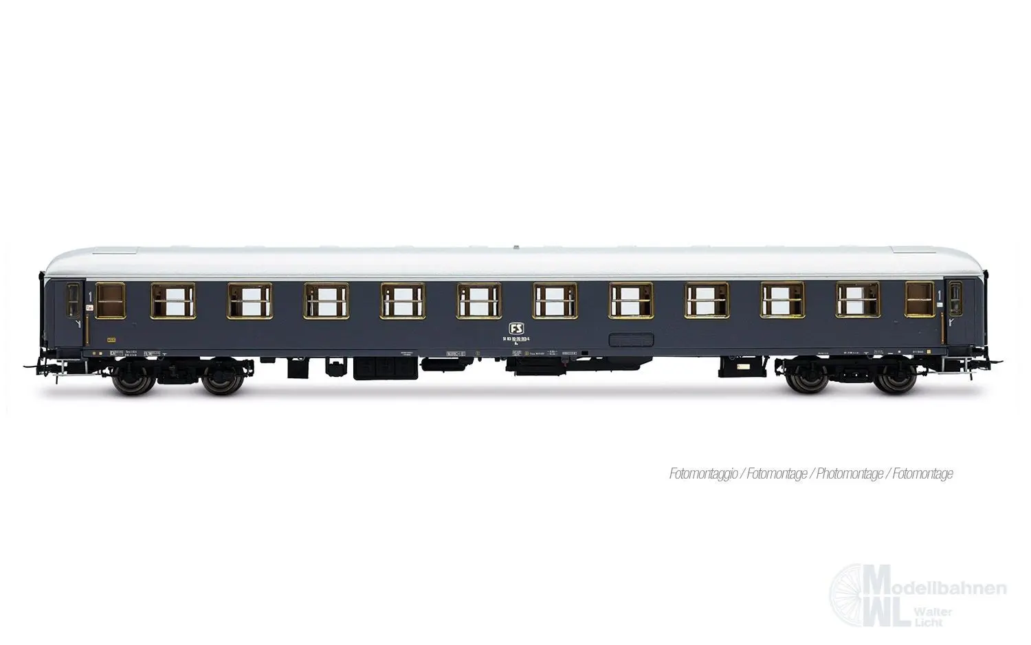Rivarossi 4412 - Personenwagen Set FS Ep.IV Rom-Wien 3.tlg. Set 3 H0/GL