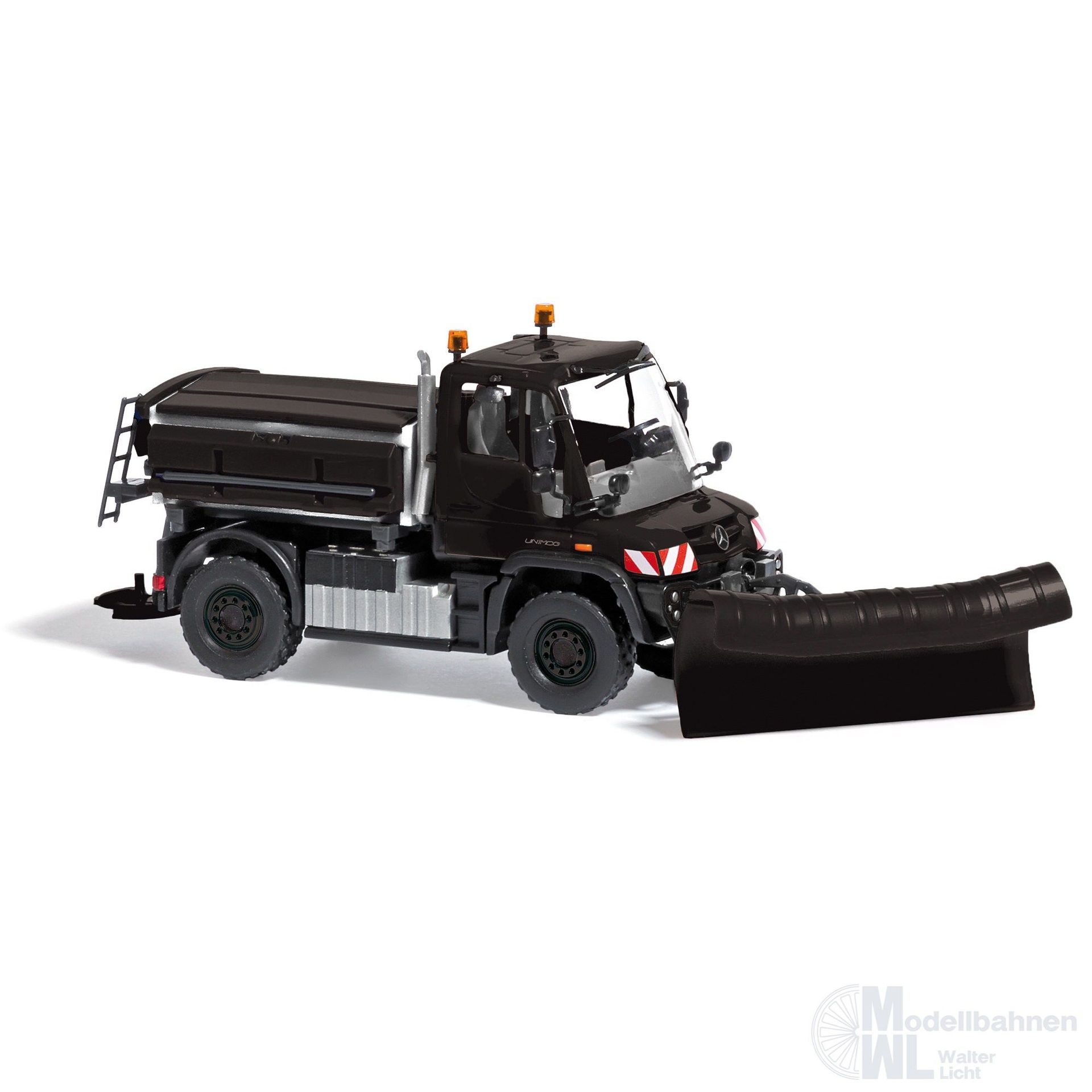 Busch 50933 - Mercedes-Benz Unimog U430 Winterdienst schwarz Bj.2013 H0 1:87 Busch 50933 - Mercedes-Benz Unimog U430 Winterdienst schwarz Bj.2013 H0 1:87