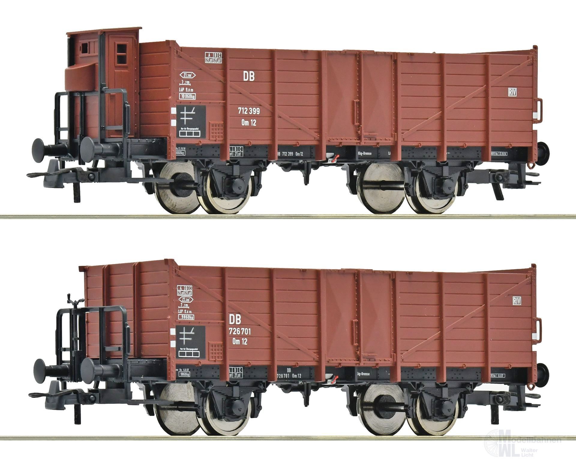 Roco 6600267 - Güterwagen Set DB Ep.III 2.tlg. H0/GL