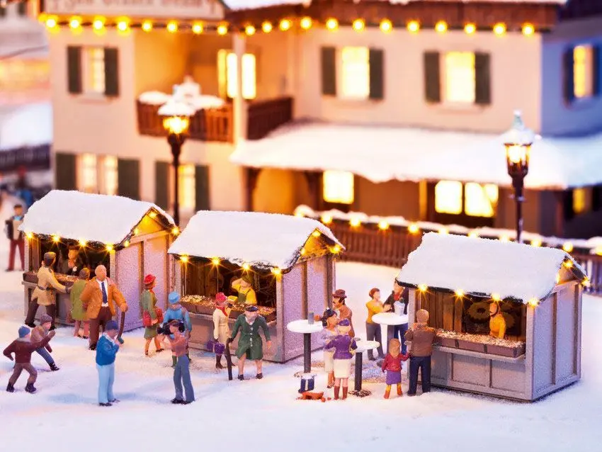 Noch 66412 - Weihnachtsmarktbuden H0 1:87
