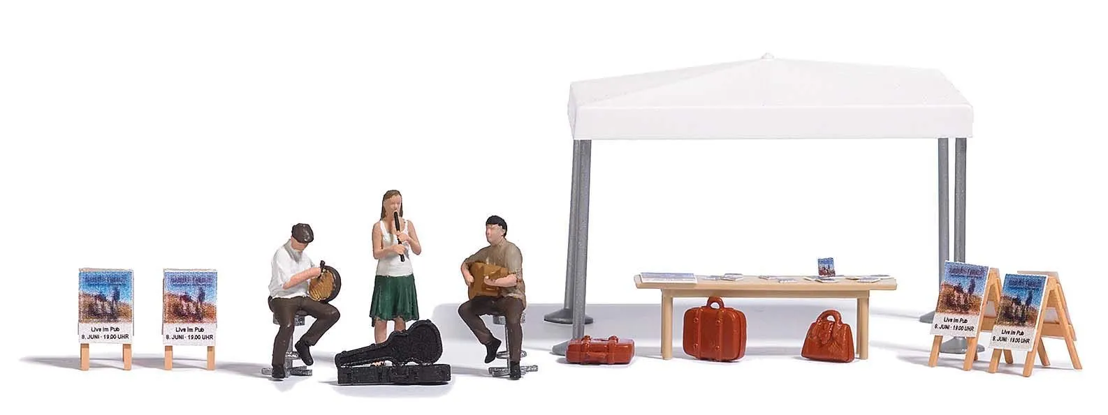 Busch 7846 - Straßenmusikanten H0 1:87