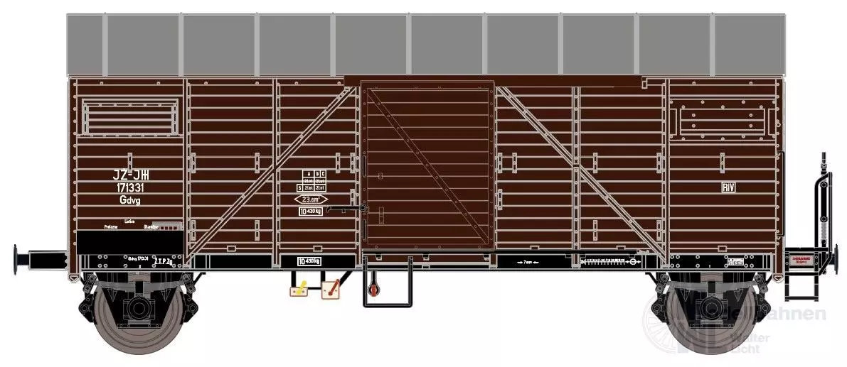 Exact Train 23780 - Güterwagen gedeckt JZ Ep.III Bremen H0/GL