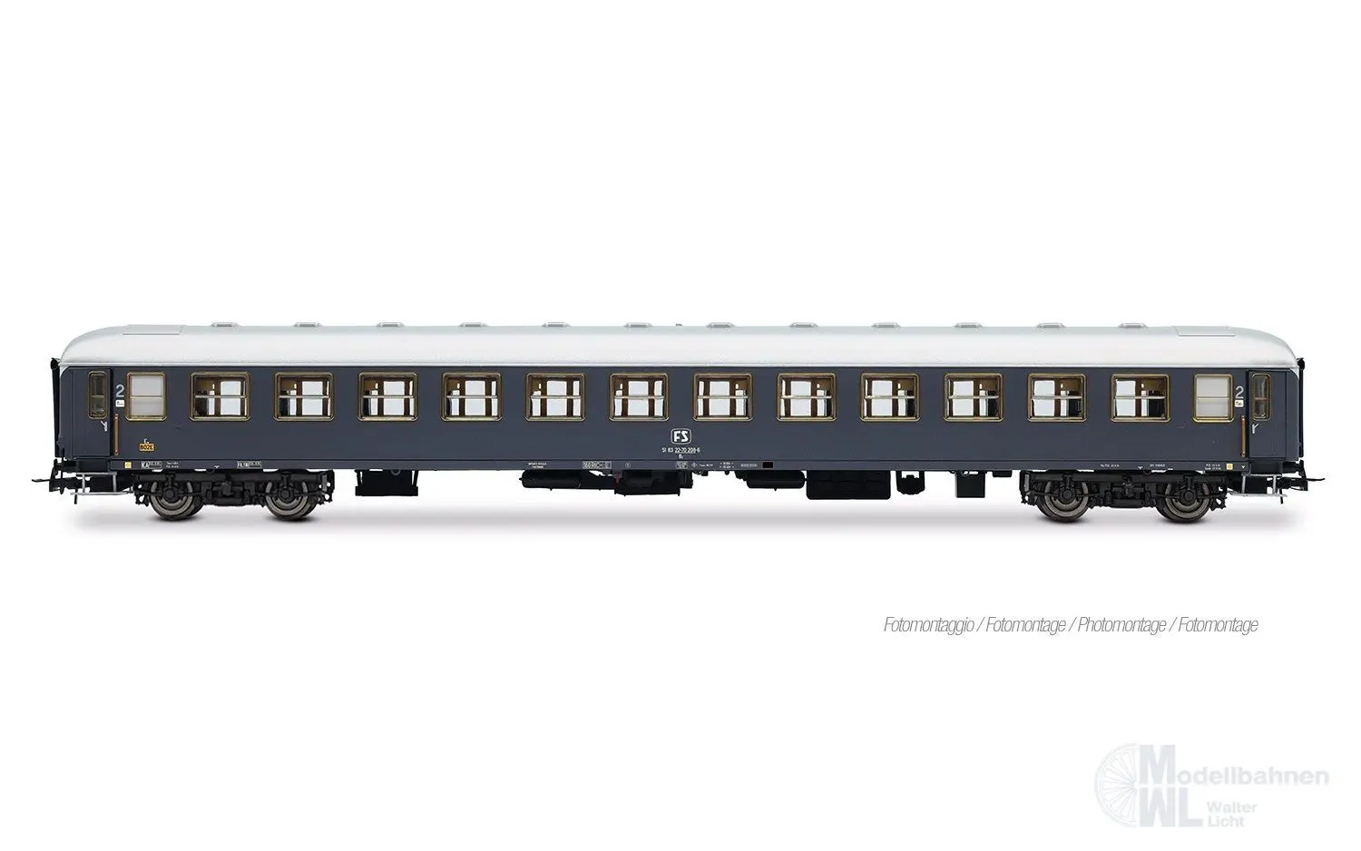 Rivarossi 4411 - Personenwagen Set FS Ep.IV Rom-Wien 3.tlg. Set 2 H0/GL