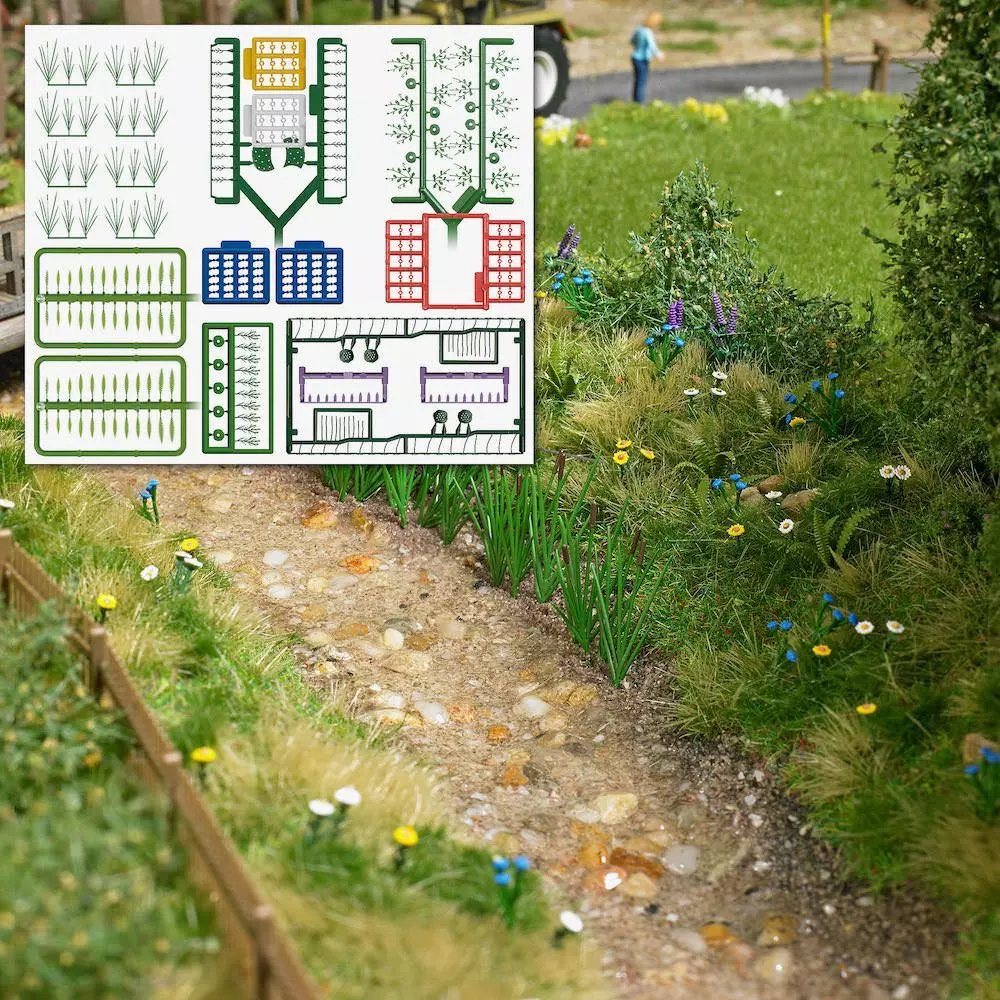 Busch 1277 - Waldblumen NATUR PUR H0 1:87