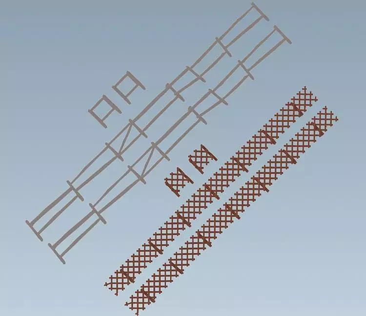 Faller 180406 - Garten- und Feldzäune 236 cm H0 1:87