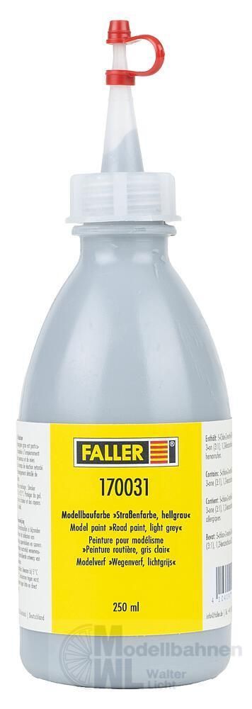 Faller 170031 - Modellbaufarbe Straßenfarbe hellgrau 250 ml Faller 170031 - Modellbaufarbe Straßenfarbe hellgrau 250 ml