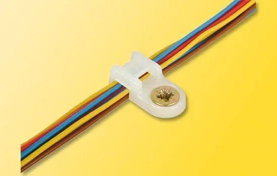 Viessmann 6846 - Kabelbinder Halter mit Schrauben 100 Stück