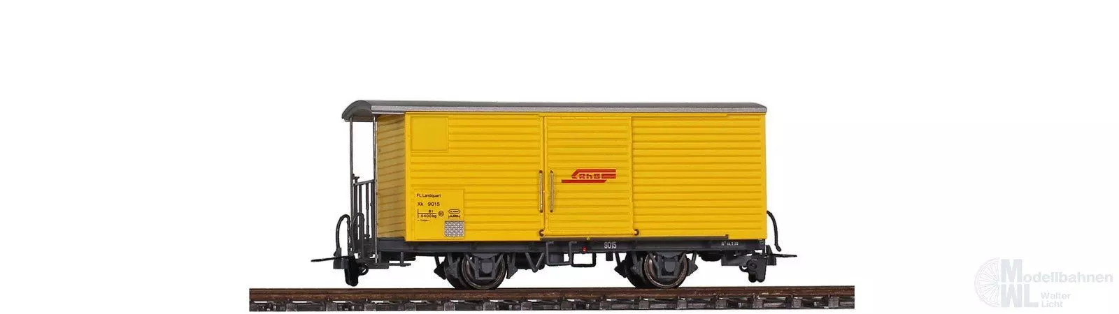 Bemo 2294195 - Bahndienstwagen RhB Ep.III Xk 9015 FL Landquart Jahreswagen 2024 H0m